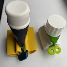 Dispensador de pasta de dientes multifuncional, limpiador Facial, Clips exprimidores, exprimidores de pasta de dientes, tubo exprimidor, accesorios de baño, 1 ud.