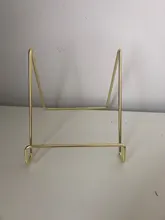 Estante de almacenamiento geométrico creativo, organizador Simple de hierro forjado, soporte multifunción para libros, documentos, lectura, portátil