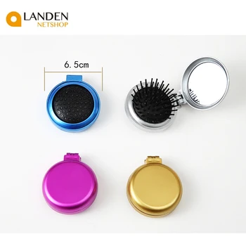 1 You New round travel hair brush with oval shape mirror massage comb LANDEN NETSHOP
1 You New round travel hair brush with oval shape mirror massage comb LANDEN NETSHOP