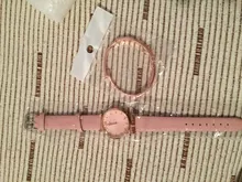 Conjunto de relojes con flores para mujer, pulsera de cuero, de cuarzo, informal, 2 uds.