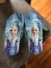 Zapatillas con dibujos animados para niños y niñas, zapatos de princesa, Frozen, Anna, Elsa, Minnie, Sophia, chanclas estampadas, para playa