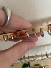 Canner-pendientes de aro de Plata de Ley 925 para mujer, aretes lujosos de Serpiente resplandeciente, joyería fina, W4