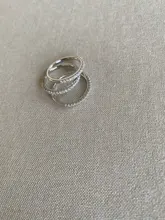 ZHOUYANG-anillos de compromiso de boda para mujer, Micro pavé de circonia cúbica, Color plata, joyería de moda de todos los tamaños R133