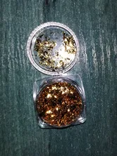 Molde artístico de resina epoxi para decoración, hoja de oro brillante de lujo, rellenos de lámina dorada, materiales dorados, joyas de decoración, herramienta de fabricación