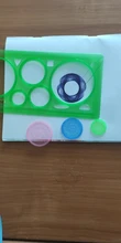 Regla geométrica para estudiantes, herramienta de dibujo de matemáticas, Kit de pintura de aprendizaje, rompecabezas de juguete para niños, Spirograph Art, 1 ud.