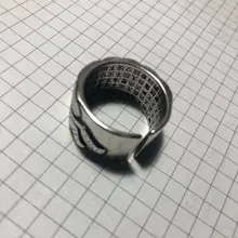 Vintage auténtica plata pura Color Anillos flor de loto para las mujeres boda abierto grande anillo de dedo Anillos Anelli