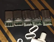 Mirco-conector macho TYPE-C USB 3,1 con PCB, Conector de 24 Pines, interfaz de línea de datos de soldadura, accesorios de cable de datos DIY, 5 uds./2 uds.