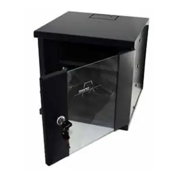 Wall-mounted Rack Cabinet Monolyth 200000 6 U 330 x 310 mm 10" Black 
Wall-mounted Rack Cabinet Monolyth 200000 6 U 330 x 310 mm 10" Black