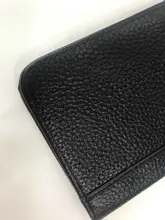 Tarjetero de cuero para hombre y mujer, billetera plegable para tarjetas de identificación y de crédito, cubierta de viaje para pasaporte de negocios Vintage