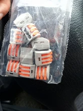 Cable-Connectors Splicing Spring Push-In-Terminal-Block Fast-Wire Mini Compact LED Universal