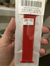 Trenzado Solo lazo correa de reloj Apple watch banda 44mm 40mm 38mm 42mm, tela de Nylon Correa pulsera serie de correas para iWatch 6 5 4 3 SE 42mm