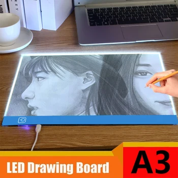 mini A3 Portable Digital Drawing Graphic Tablet Touch Control Dimmable Graphics Drawing Tablet USB LED Light Box Copy Board Pad
mini A3 Portable Digital Drawing Graphic Tablet Touch Control Dimmable Graphics Drawing Tablet USB LED Light Box Copy Board Pad