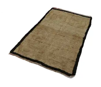 118x190 Cm Beige Handmade Vintage Tulu Rug-4x6 Ft 
118x190 Cm Beige Handmade Vintage Tulu Rug-4x6 Ft