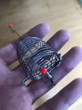 Bait-Feeder Fishing-Lure Aquarium Shrimp-Dry Food-Feeding Cage Crystal Small 1 1PC Stainless-Steel