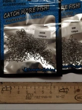 Rompin 100 Uds 000-5 # Pesca bien enganchado broche de presión de acero inoxidable 304 de Pesca barril giratoria atraer conector accesorios de Pesca