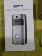 Timbre inalámbrico V5 para el hogar, cámara de vídeo V7, 1080P, HD, WiFi, seguridad del hogar, teléfono inteligente, alarma de monitoreo remoto para puerta