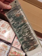 Mr.paper-paquete de 6 pegatinas de la serie Plant, pegatinas decorativas de hojas lisas, calcomanías para álbumes de recortes, Bullet Journal, pegatinas de papelería