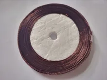 Cintas de satén de Color sólido, decorativo caja de regalo de boda, cinta para envolver manualidades DIY, blanco, rosa, azul, rojo y amarillo, 22 metros (25 yardas) 6mm