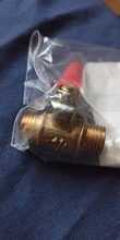 Válvula de bola de latón 1/8 1/4 3/8 1/2 De Hombre A Hombre BSP con rojo palanca conector conjunto acoplador para ajuste de tubería adaptador