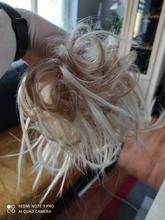 MEIFAN-cinta elástica para el pelo, moño para el pelo, Donut desordenado, pelo sintético liso, banda de goma, extensiones de cabello, postizo