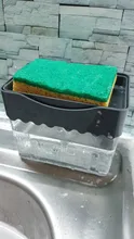 Soap-Organizer Liquid-Dispenser-Container Soap-Pump-Dispenser Sponge-Holder Hand-Press