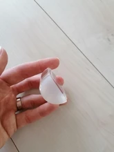 Tope de puerta acrílico para el hogar y la Oficina, soporte de puerta autoadhesivo transparente, sin necesidad de perforar, Tope de puerta, protección de paredes, muebles, 1 Uds.