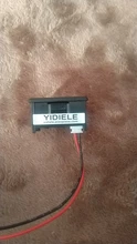 0,36 DC 0-100V Mini voltímetro Digital LED rojo verde azul LED Detector de voltaje del coche DC 2,3-30V calibrador de lectura 2 3 Cable