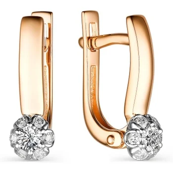 Alcor earrings flowers with 14 diamonds in red gold
Alcor earrings flowers with 14 diamonds in red gold