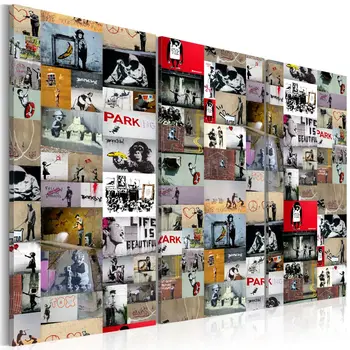 Table Art of Collage Banksy III 
Table Art of Collage Banksy III
