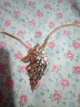 Collar con colgante de lobo Vintage Punk para mujer y hombre, collar de cabeza de lobo de Metal negro, colgantes, joyería de animales, envío directo