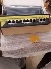 Hiseeu 48V 8/16 puertos interruptor de POE Ethernet 10/100Mbps IEEE 802,3 af/a para cámara IP/Sistema de cámaras de seguridad CCTV inalámbrico/AP ft