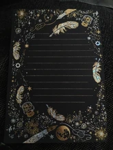 8 unids/set Vintage dorado estrella de pluma juego de papel de carta papelería regalo de escritura boda sobres Mini sobres para invitaciones