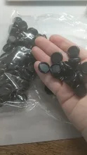 100 Uds Negro redondo anillos de plástico de agujero de hoja suelta anillo libro vinculante disco hebilla aro DIY ligante libreta Oficina anillos