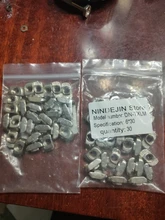 NINDEJIN-cabeza de martillo de tuerca de acero al carbono, tornillos de ranura en T deslizantes, M3, M4, M5, M6, M8, 2020, 3030, perfil de aluminio, serie 4040, 30 Uds.