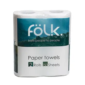 Paper towels folk 2 Roll 150 sheets 2 layer
Paper towels folk 2 Roll 150 sheets 2 layer