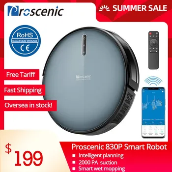 RU Stock Proscenic 830P 2000PA Sweeper Robot Vacuum Cleaner with Wet Clean Gyroscope Washing, Home Carpet cleaner Auto Charge,
RU Stock Proscenic 830P 2000PA Sweeper Robot Vacuum Cleaner with Wet Clean Gyroscope Washing, Home Carpet cleaner Auto Charge,