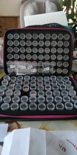 Caja de pintura de diamante para guardar herramientas, contenedor de herramientas, funda de transporte, bolsa de mano con cremallera, punto de cruz, 15/30/60/120 botellas