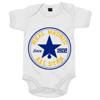Baby bodysuit Madrid football All Star 
Baby bodysuit Madrid football All Star