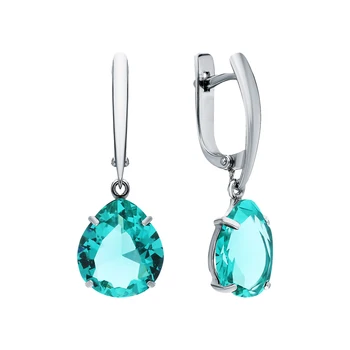 Silver earrings with cubic zirconium sunlight
Silver earrings with cubic zirconium sunlight