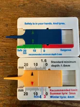 Accesorios para automóvil coche profundidad del dibujo del neumático Depthometer medidor de pinza de la motocicleta neumático de camión tráiler de medida herramienta de reparación