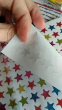 Pegatinas de papel de álbum de recortes, decoración de estrellas de cinco puntas, sello colorido, suministros de papelería para escuela y oficina, 10/880 Uds.