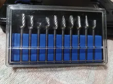Cabezales de molienda de acero de tungsteno, juego de rebaba de carburo de tungsteno, material de diamante, accesorios dremel, 10 Uds.