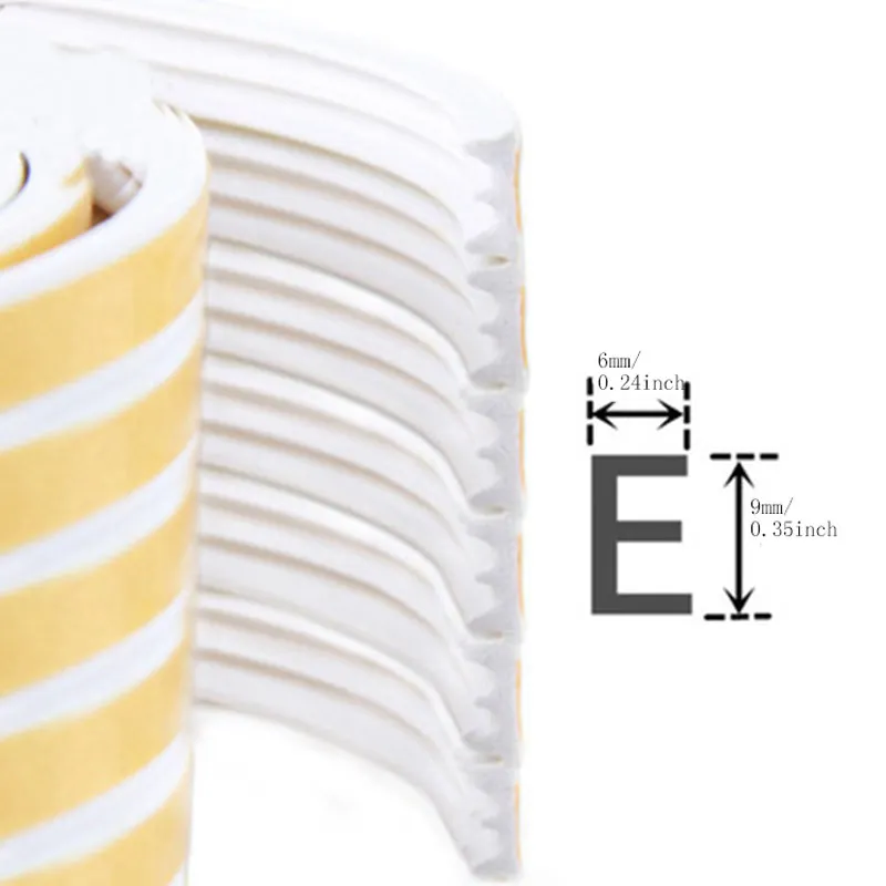 Self-Adhesive Insulation Doors and Windows Draught Excluder Foam Seal Strip Soundproofing Collision AvoidanceStripping Sealing
Self-Adhesive Insulation Doors and Windows Draught Excluder Foam Seal Strip Soundproofing Collision AvoidanceStripping Sealing