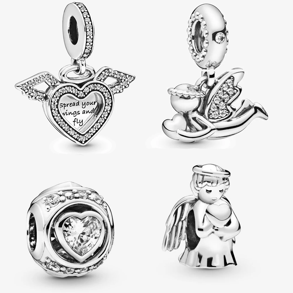 KAKANY 2019 Fashion New Sterling Silver Heart Ball Angel Love Wings Charm Pendant Diy Original Female Jewelry Birthday Gift
KAKANY 2019 Fashion New Sterling Silver Heart Ball Angel Love Wings Charm Pendant Diy Original Female Jewelry Birthday Gift