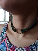 Gargantilla gótica Punk de cuero PU para mujer, cadena con hebilla de corazón, Collar, joyería para fiesta, accesorios para el cuello 2021
