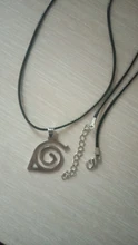 Collar con colgante de doble banda para hombre y mujer, nuevo colgante de moda, signo Konoha, venta al por mayor y al por menor