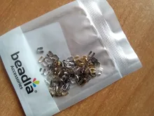 Protectores de alambre para fabricación de joyas, accesorios de forma de U, 100 unids/lote, 4x4mm