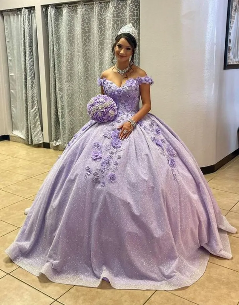 Мексиканские платья XV года 2021 Лавандовые платья Quinceanera аппликация с открытыми плечами блестящее платье Дебютант 15 лет
Мексиканские платья XV года 2021 Лавандовые платья Quinceanera аппликация с открытыми плечами блестящее платье Дебютант 15 лет