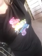 Camiseta con estampado 3D para mujer, camiseta con dibujo de uñas en colores, camisetas de mujer