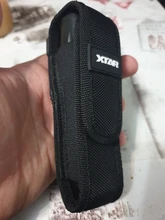 Caja de la Pistolera táctica XTAR T220 Bolsa Linterna LED Antorcha Al Aire Libre Que Acampa Portable Pistolera de La Linterna de Color Negro